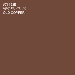 #71493B - Old Copper Color Image